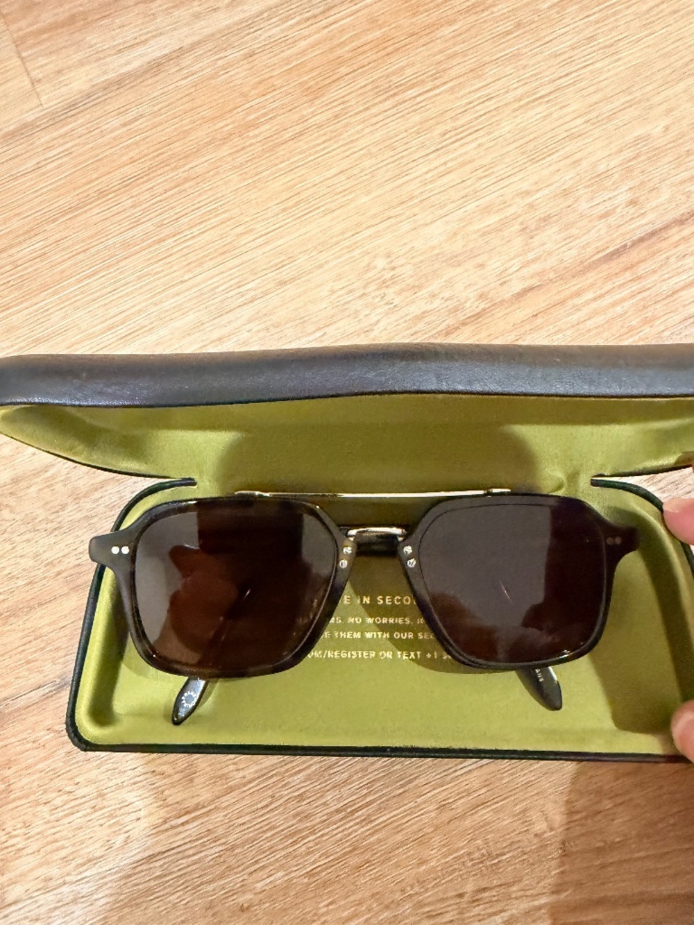 KREWE Colton Rectangular Aviator Sunglasses in Tortuga Silver